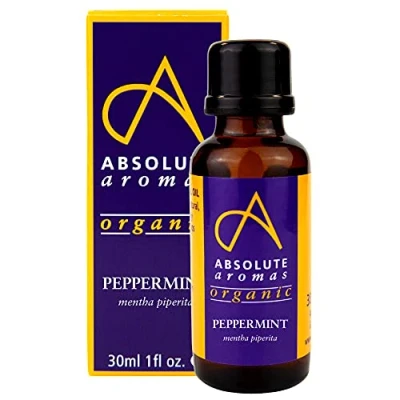 Image of Absolute Aromas Organic Peppermint Essential Oil 30ml 100% Pure, Natural, Certified and Undiluted for use in Aromatherapy Diffuser