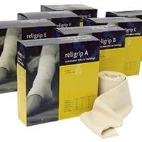 Image of Religrip Natural Elasticated Tubular Bandage E for Large Ankles/Medium Knees/Small Thighs (8.75cm x 10m) (RL465)