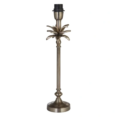 Image of Base Only Palm Table Lamp Antique Nickel