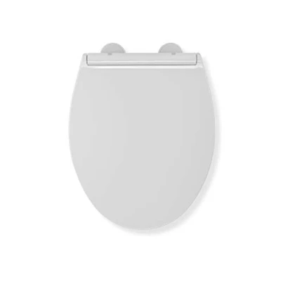 Image of Croydex Sit Tight Ullswater Toilet Seat, White, 44.5 x 36 5 cm