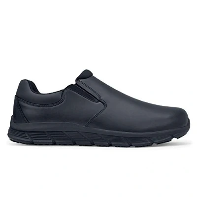 Image of Shoes for Crews Work Cater II Men Stylish and Casual Slip on Shoes, Secure fit, Resistant, Water Repellent, Leather, OB E SR
