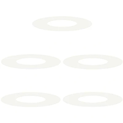 Image of vidaXL Plastic Planter White Large Round