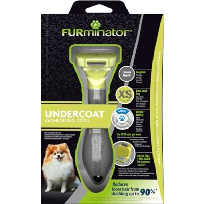 Image of FURminator Undercoat deShedding Tool for Extra Small Long Hair Dogs Under 4.5 kg