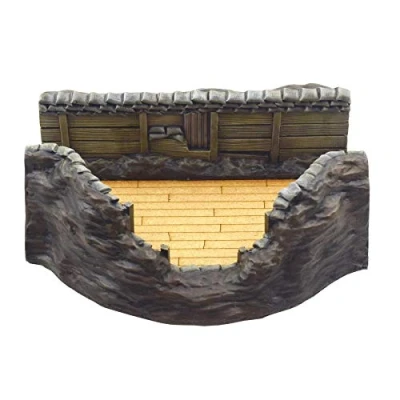Image of War World Gaming at Trench System Heavy Gun Position Set 28mm WW1 Tabletop Wargame Terrain Scenery Western Front Battlefield Warfare Military