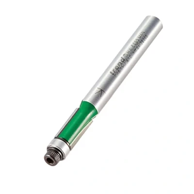 Image of Trend CraftPro Guided Trimmer Router Cutter Bit, 1/4 Inch Shank, 6.35mm Cut Diameter &amp; 12.7mm Length, Tungsten Carbide Tipped, C167X1/4TC, Silver