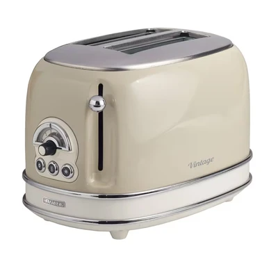 Image of ARIETE Vintage 155 2 Slice Toaster Beige