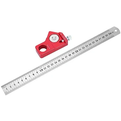 Image of Adjustable Combination Square Set Woodworking Scribing Ruler 300MM Portable Straight Measure Marking Tool