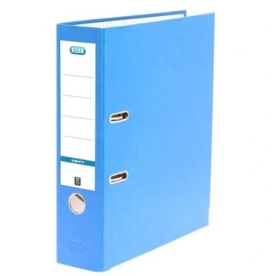 Image of Elba A4 80 mm Board Lever Arch File Blue,100202215