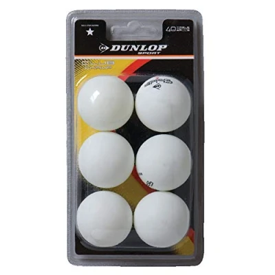 Image of DUNLOP Club Championship 1 Star Table Tennis Balls Pack of 6
