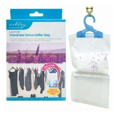 Image of Lavender Hanging Wardrobe Dehumidifier By Ashley