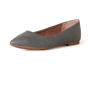 Image of Amazon Essentials Women&#039;s Pointed Toe Ballet Flat, Charcoal, 6 UK