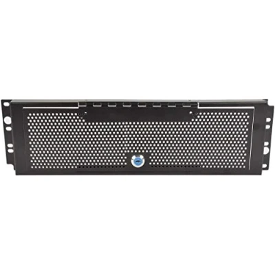 Image of Adastra Data Cabinet Security Mesh Door Plates With 2 Keys 3U