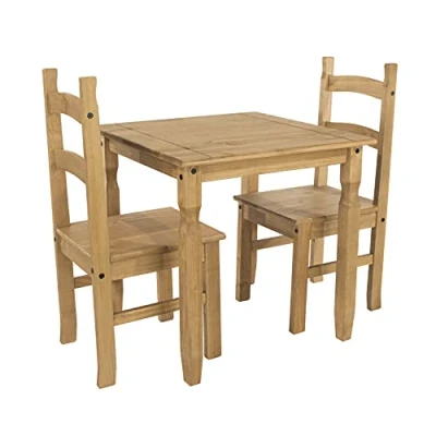 Image of Core Products, Corona Square Dining Table with 2 Chair SET