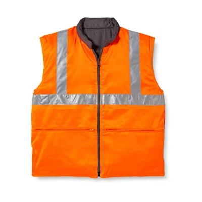 Image of Portwest Hi Vis Reversible Bodywarmer RIS, Size: XL, Colour: Orange, RT44ORRXL