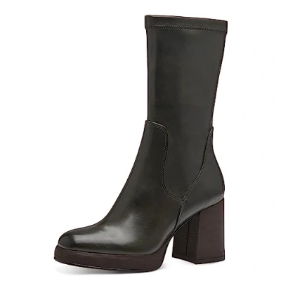 Image of MARCO TOZZI Women&#039;s 2 25345 41 Boot Heel, Olive, 7.5
