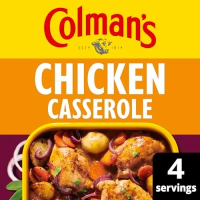 Image of Colman&#039;s Chicken casserole perfect with a baked potato Recipe mix quick to prepare 40 g