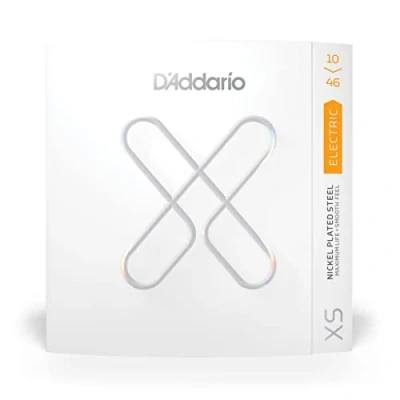 Image of D&#039;Addario Guitar Strings XS Nickel Coated Electric XSE1046 Greater Break Strength with Tuning Stability For 6 String Guitars 10 46 Regular Light