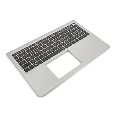 Image of Dell Inspiron 3510/3511/3515/3520/3525 Palmrest &amp; BELGIAN Keyboard 0HM1XV Silver (Renewed)