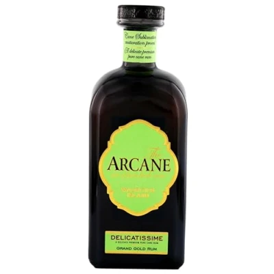 Image of Arcane Délicatissime : Pure sugarcane juice Rum Distilled and Aged in Mauritius, blended bottled France 41% Alcohol, 700ml Perfect for tatsy exotic cocktails