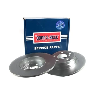 Image of Borg &amp; Beck BBD4723 Brake Disc Pair (Rear): Mercedes C Class C220CDi 07