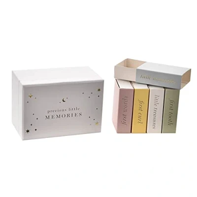 Image of Widdop and Co Bambino Keepsake Box with 5 Mini Memory Matchboxes For Baby First&#039;s