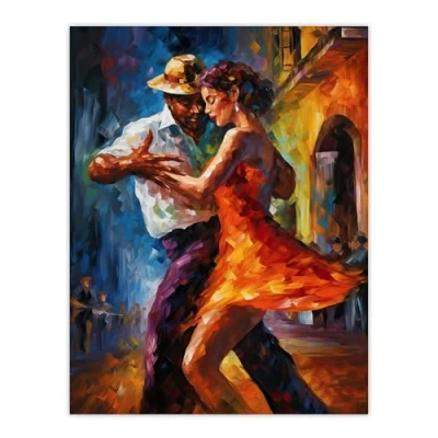 Image of Artery8 Salsa Street Dance Colourful Dancing Painting Rhythm Body Energy Theatre Arts Artwork Extra Large XL Wall Art Poster Print