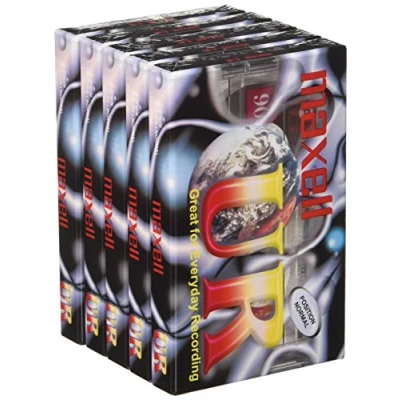 Image of Maxell UR90 Audio Tape 90min Blank Media Cassette (5pk)