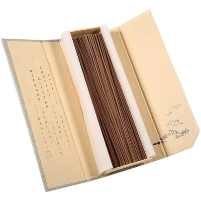 Image of 180pcs/pack Natural Sandalwood Incense Buddhist Aroma Non Toxic Sticks for Household SPA Bathroom Office (Wormwood Incense)