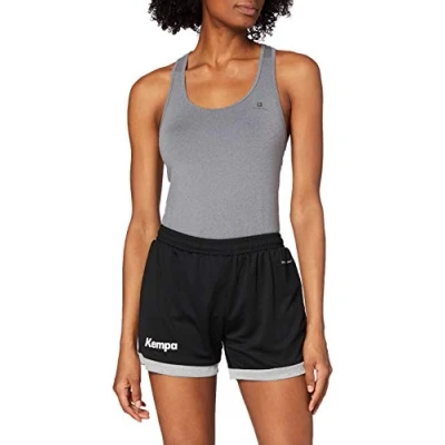Image of Kempa Women Core 2.0 Shorts Ladies Black/Dark Grey Melange, M