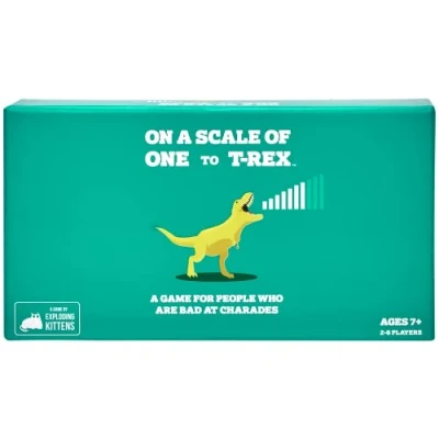 Image of Exploding Kittens On a Scale of One to Trex by Card Games for Adults Teens &amp; Kids Fun Family