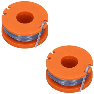 Image of SPARES2GO 2.5m Line &amp; Spool Compatible with ALDI Gardenline CGT18KL2 Strimmer Trimmer (Pack of 2)