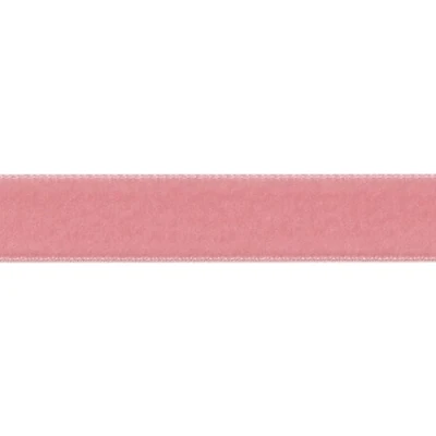 Image of Berisfords Velvet Ribbon, Dusty Rose, 10.2 x 5.6 cm