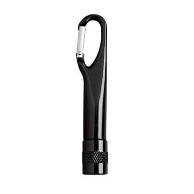Image of Carabineer Aluminium Torch Bright LED Light Ultra Portable Camping (Black)