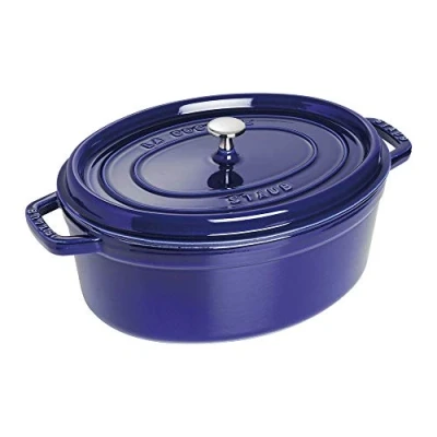 Image of STAUB 1004309 Cocotte Oval 33 cm Dark Blue