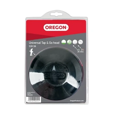 Image of Oregon Pro 539138 Tap and Go Bump Fit Universal Trimmer Head, Fits Most Straight Shaft Strimmers up to 33cc, Black