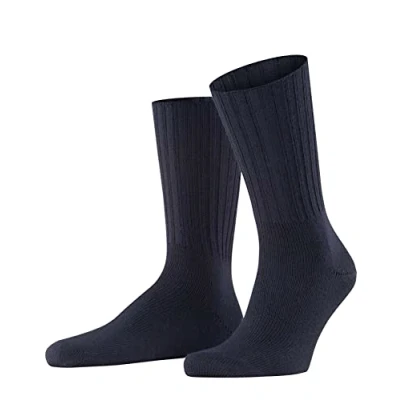 Image of FALKE Men&#039;s Nelson M SO Wool Plain 1 Pair Socks, Blue (Dark Navy 6370), 8.5 11