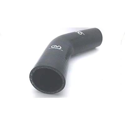 Image of 45 Silicone Elbow Hose (Universal Fitting) (Black, 25mm)