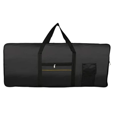 Image of Liummrcy Piano Keyboard Cover, Stretchable Oxford Cloth Dust Cover For 61 Keys Electronic Keyboard, Digital Yamaha Casio Roland Consoles And More Black Case,Keyboard Cover,Keyboard