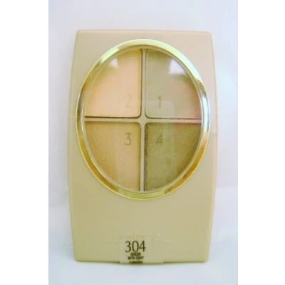 Image of L&#039;OREAL WEAR INFINITE EYE SHADOW QUAD #304 GREEN WITH ENVY