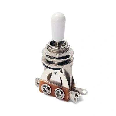 Image of Alnicov 3 Way Guitar Pickup Toggle Switch Parts for Les Paul LP Bass,White Tip