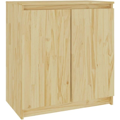 Image of vidaXL Side Cabinet 60x36x65 cm Solid Wood Pine