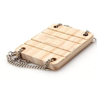 Image of Fituenly Hamster Swing Toy Wooden Pet Hanging Bed Cage Accessories for Gerbil Guinea Pig Chinchilla