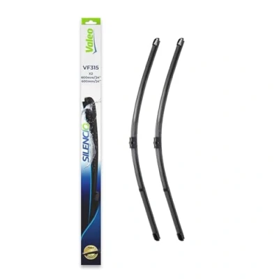 Image of 7H5955425, 7H6955425 Wiper BLADE VALEO SILENCIO X.TRM, FLAT SET 574351 600, 600mm Front Beam with spoiler Pin Fixing