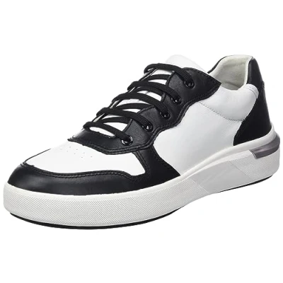 Image of Geox Women&#039;s D Dalyla A Sneaker, White Black, 8 UK
