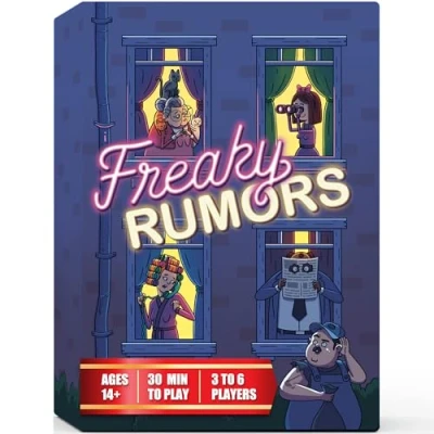 Image of Storytelling Party Games for Family &amp; Adults: Freaky Rumors — Fun Board Game Teens Adults, Perfect Night, College Birthday Parties (3 6 Players), Card Families