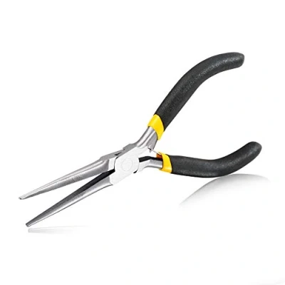 Image of SPEEDWOX Needle Nose Pliers 6 Inches Long Mini Precision Wire Looping Fine Anti Slip Handles Smooth Jaws for Hard to Reach Narrow Areas Jewelry Making Repairing