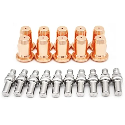Image of TIANLYLIN 20pcs 52582 Electrode 51313 Tip Nozzle 1.0mm for Plasma Cutter Torch IPT 60 PT60