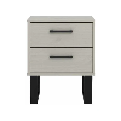 Image of Ace &amp; K TTocos Grey 2 Drawer Bedside Cabinet