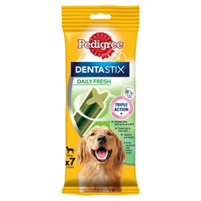 Image of Pedigree Dentastix Fresh Daily Dental Chews Large Dog, 70 Sticks 10 x 270 g