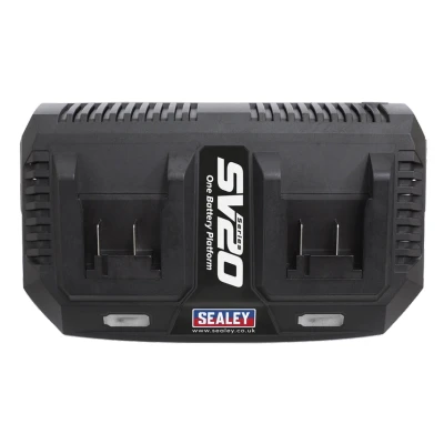 Image of Sealey Dual Battery Charger 20V SV20 Series Lithium ion